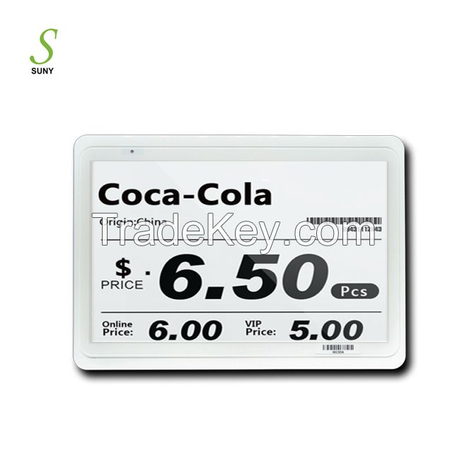 Suny 7.5 inch Supermarket Electronic Price Tag Esl Label Store Esl Digital Price Tag Electronic Shelf Label