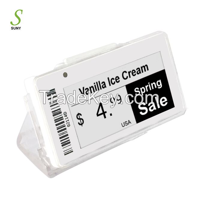 Suny 2.13 inch Supermarket Electronic Price Tag Esl Label Store Esl Digital Price Tag Electronic Shelf Label