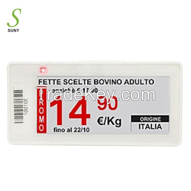 Suny 2.9 inch Supermarket Electronic Price Tag Esl Label Store Esl Digital Price Tag Electronic Shelf Label