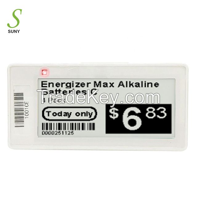 Suny 2.9 inch Supermarket Electronic Price Tag Esl Label Store Esl Digital Price Tag Electronic Shelf Label