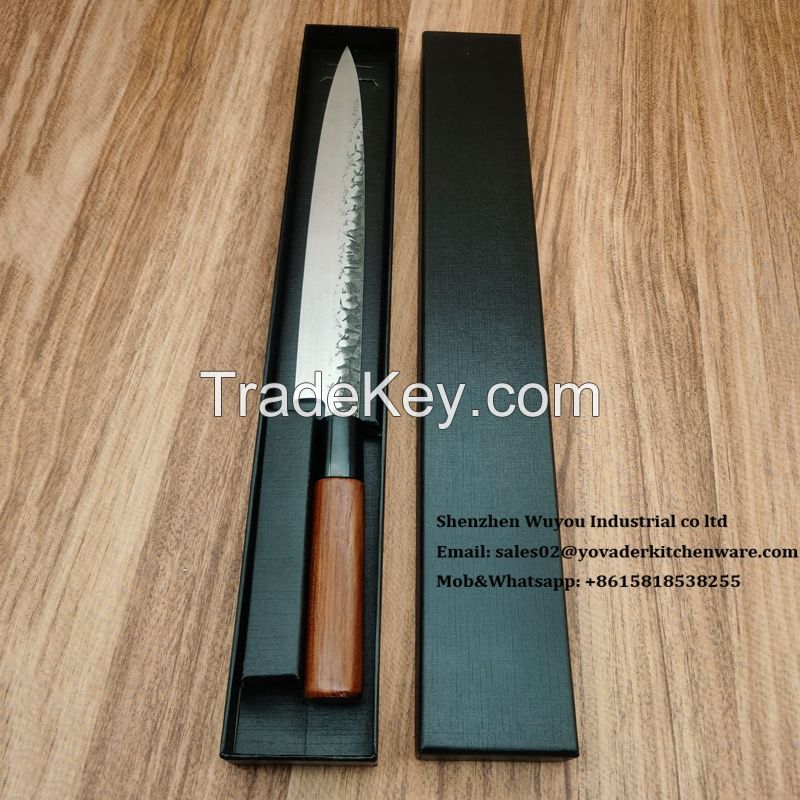 9 inch Slicing Carving forged Sashimi Knife High Carbon Steel Kitchen Knives