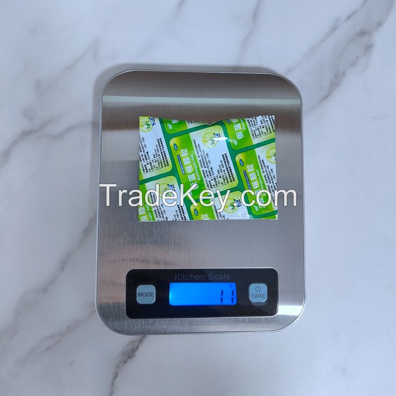 10kg by 1g silver digital kitchen scale with battery and USB charger