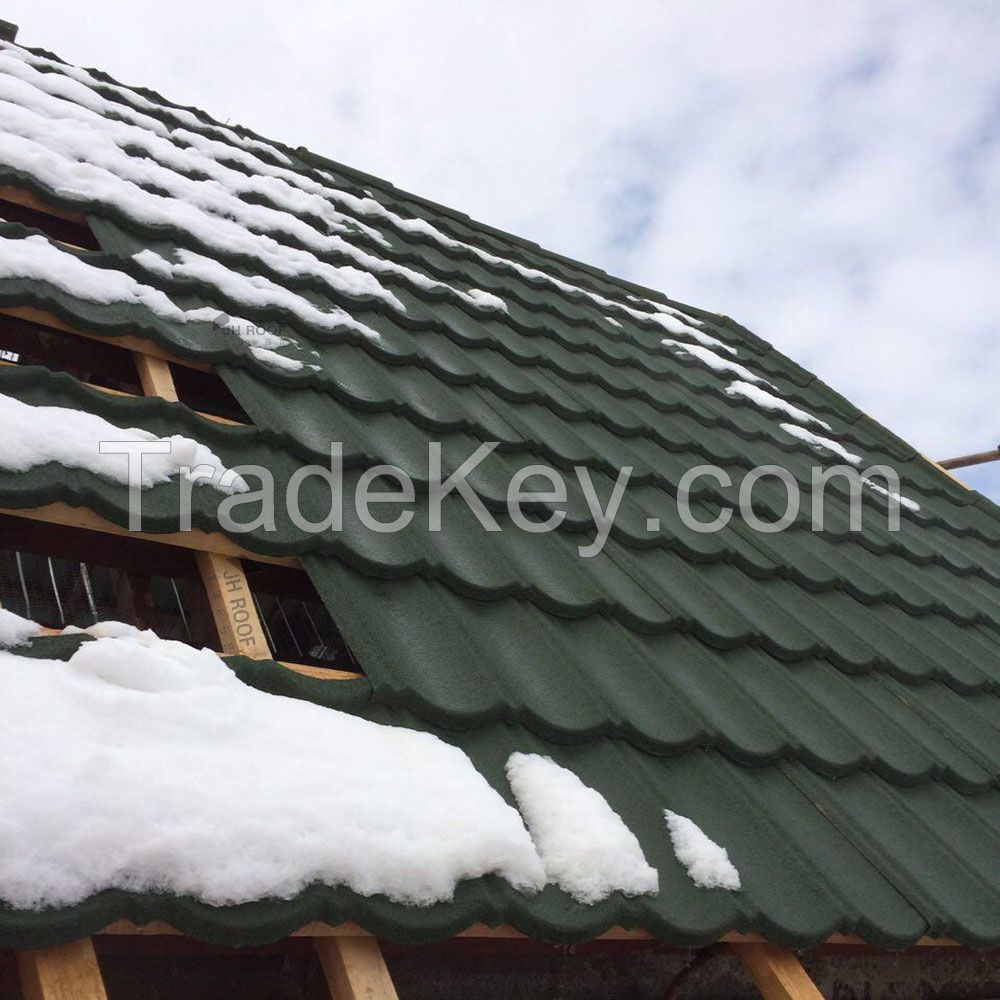 Stone Coated Metal Roofing Provider-JH Roof stone coated roof tile