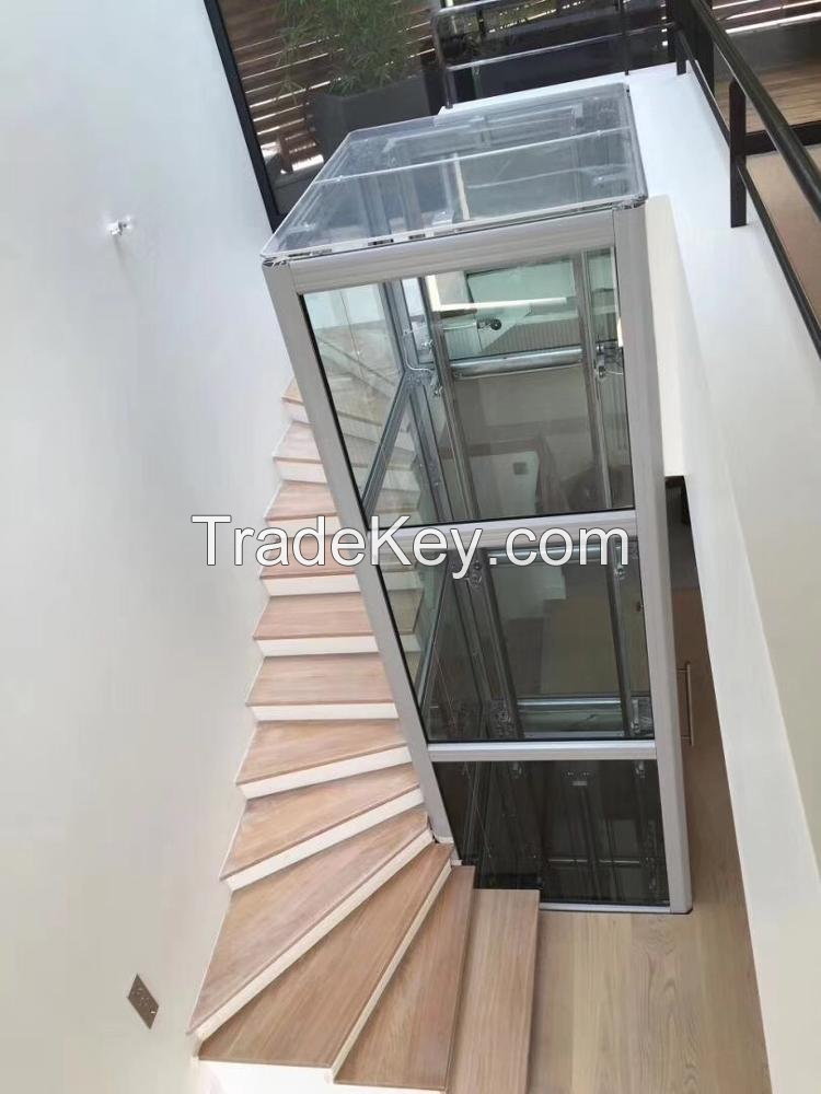 Economical Panoramic Elevator Sightseeing Villa/Home Lift with Glass