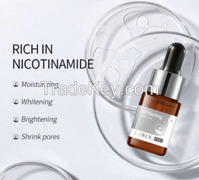 LAIKOU Nicotinamide Whitening Serum Brightening Fades Spots Moisturizing Shrink Pores Essence Anti-Aging