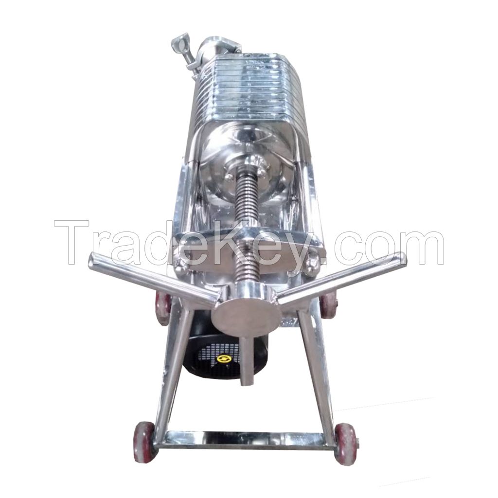 Portable stainless steel filter press
