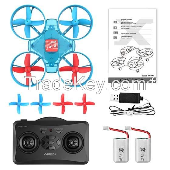 Hand Operated Mini Drone for Kids Toys with Music and LED light 3D Flips for Indoor Outdoor Boys Girls
