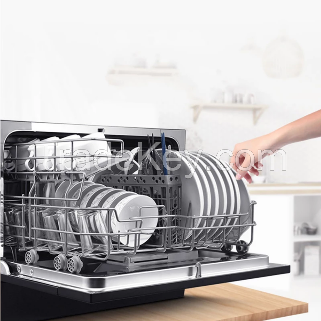 Home Dishwasher 061H automatic household disinfection and drying 6 sets of embedded desktop dual-purpose 