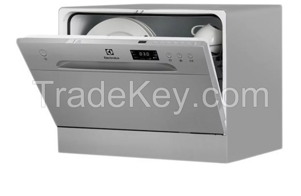 Electrolux ESF2400OSA+6place settings gray counter top compact dishwasher