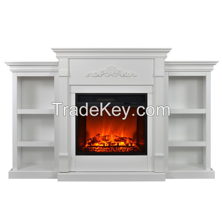 Popular stone marble electric fireplace for house