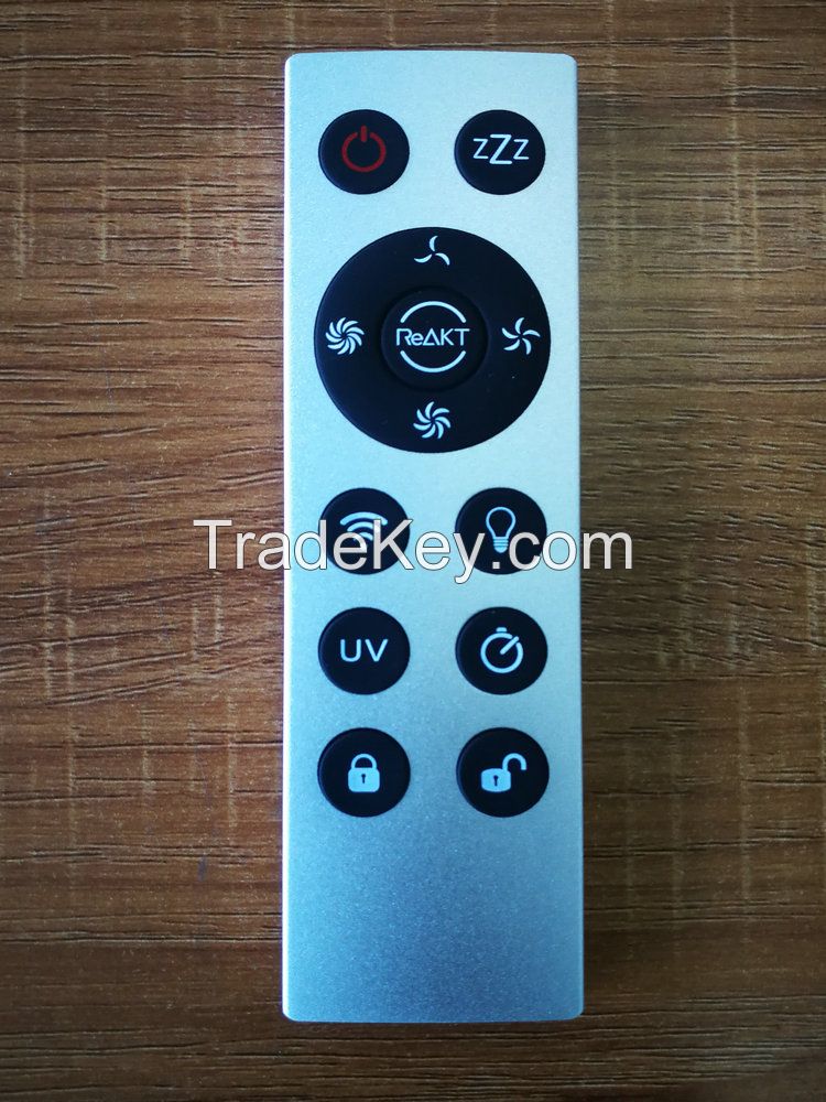 Remote control with aluminum shell for air purifier