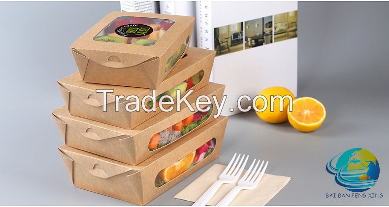 Take Away Disposable Spaghetti Pasta Packaging noodle box Paper