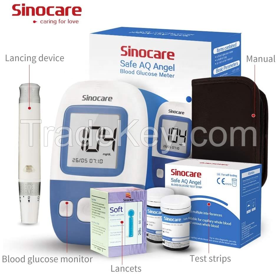 Sinocare Portable Code Free Digital Glucometer without Blood Smart Sugar 