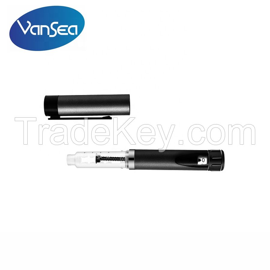 High quality reusable insulin pen with 3ml cartridge dose 60 IU for injection of HGH liquid