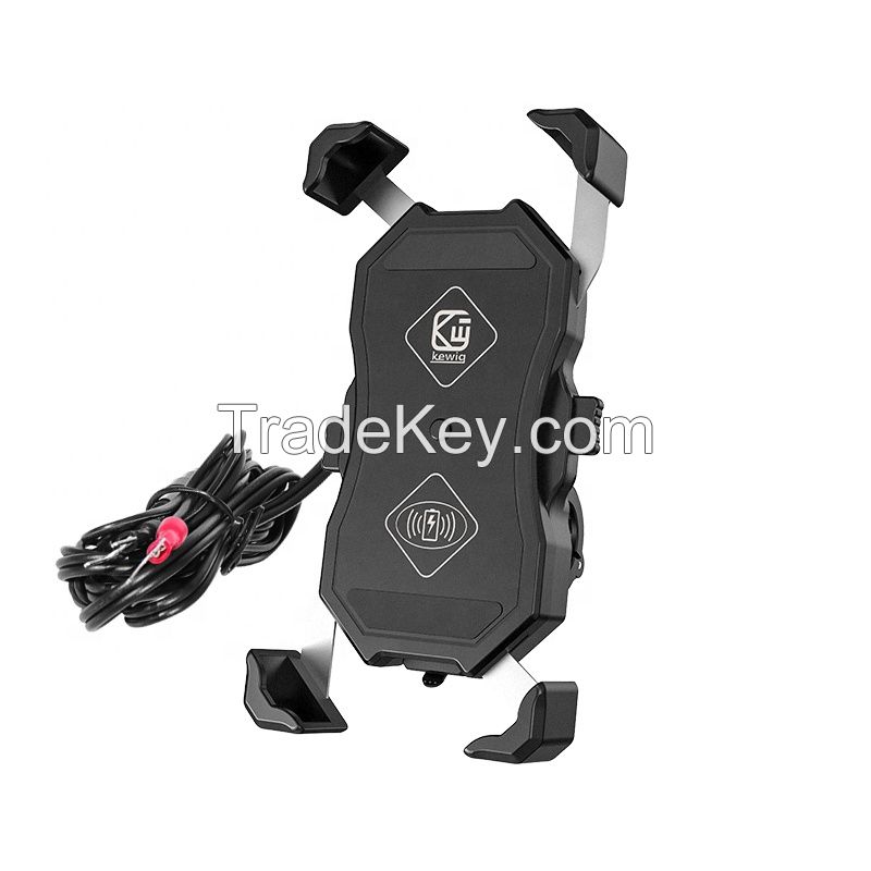 Motorcycle phone holder with Wireless USB CHARGER  Bsky
