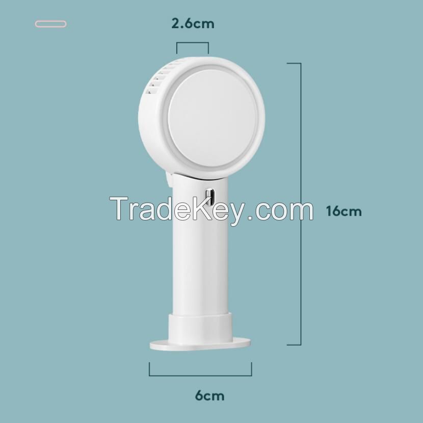2021 Hand Held Mini Battery Operated Small Personal Portable Bladeless Fan For Sport Travel Shopping