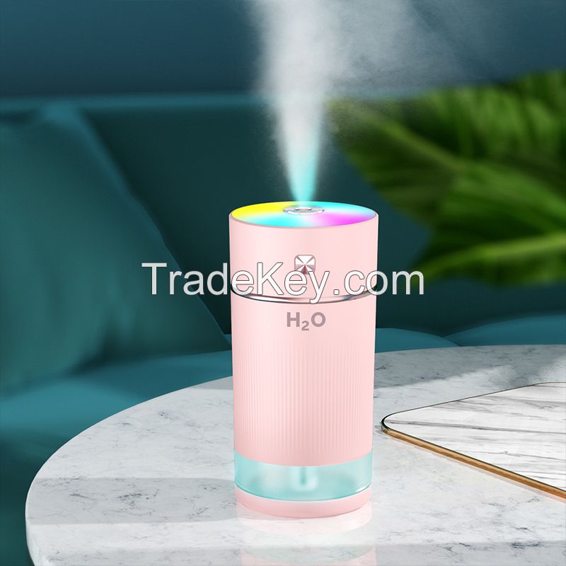 240ml rosy clouds ultrasonic home car office travel desktop portable mini usb humidifier with led light