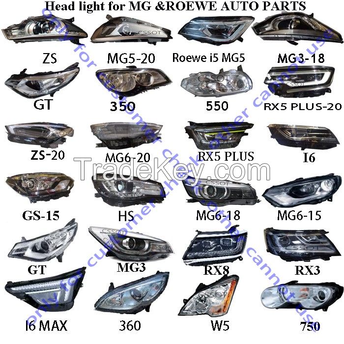 MG autoparts head lights 