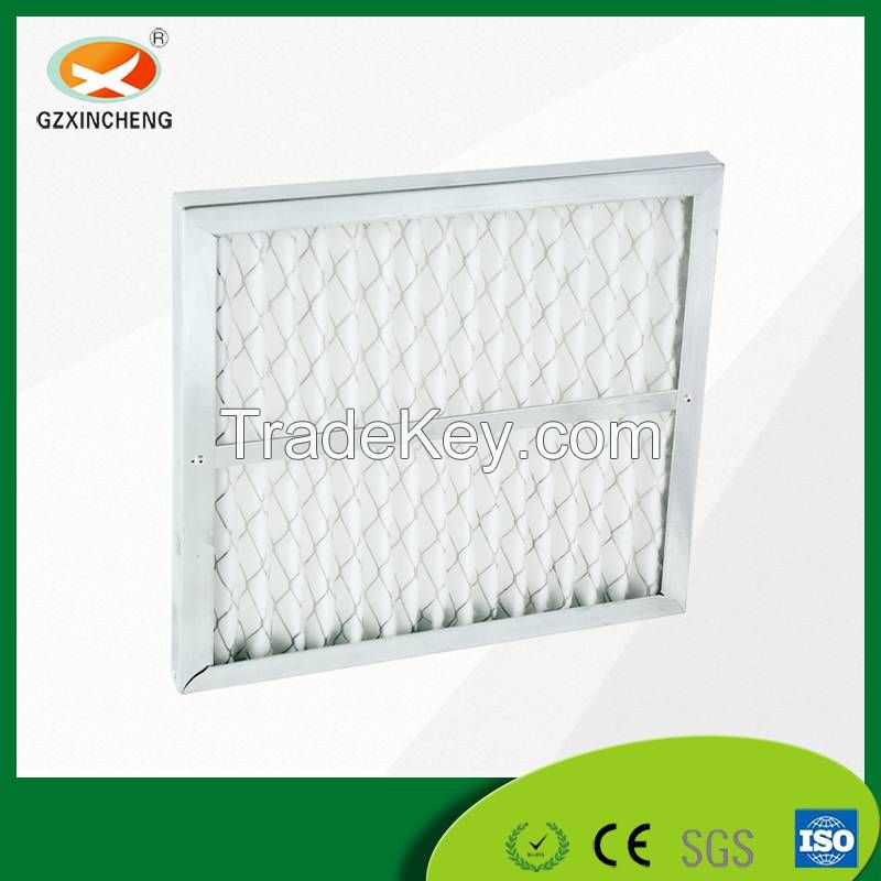 Preliminary Efficiency Folded Screen Filter for Clean Room