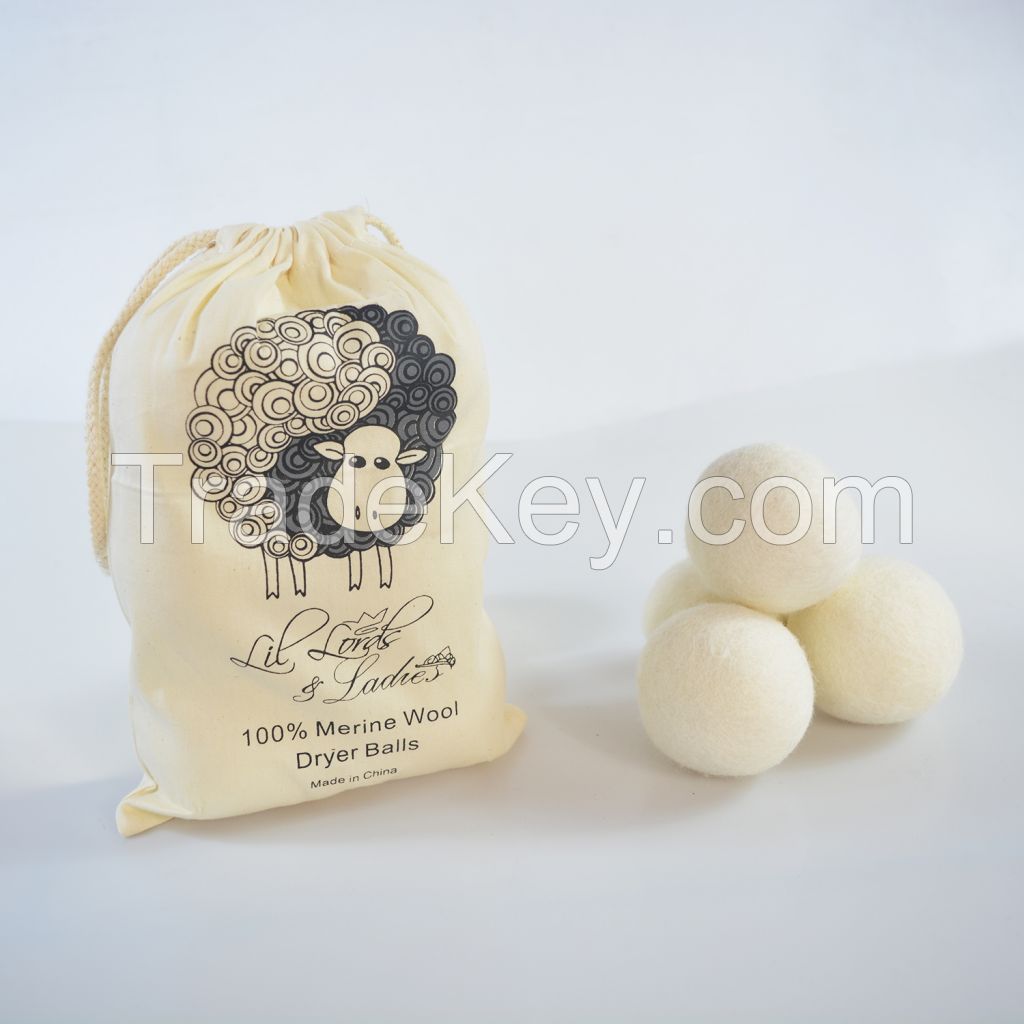 Natural Fabric Softener Healthy Laundry 100% Organic Zealand Reusable pack XL wool dryer balls