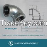 Black iron Threaded cast  malleable iron plumbing  pipe fittings