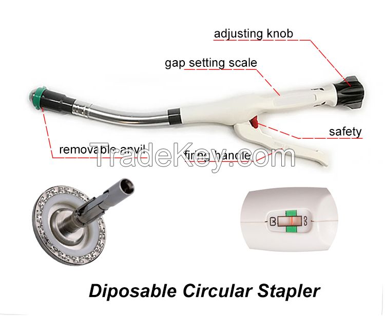 Disposable circular stapler CE ISO