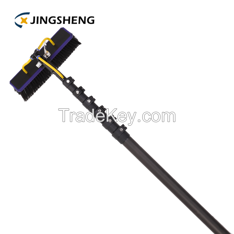 100% High Modulus Carbon Fiber Telescoping Pole For Solar Panel Cleaning