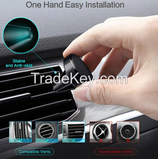 The best selling BigHe 2021 New Universal Magnetic in Car Mobile Phone Holder Bracket Air Vent Phone Mount 360 Rotation Universal Support Telephone Voiture Soporte Movilfor Phones