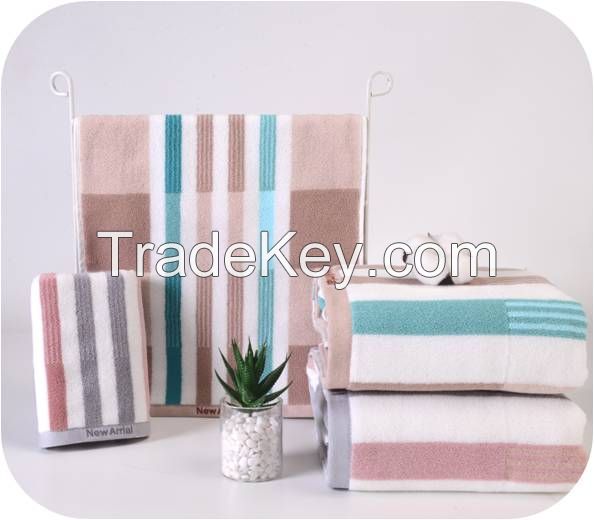Textile cotton towel face towel fabric China