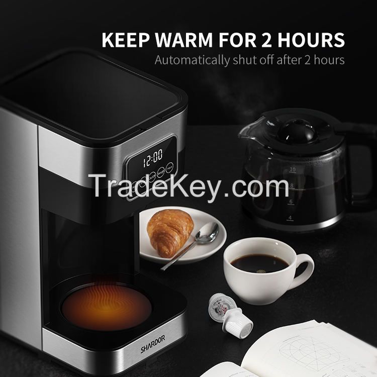  Programmable Keep Warm Coffee Machine 12 Cups Tea Drip 