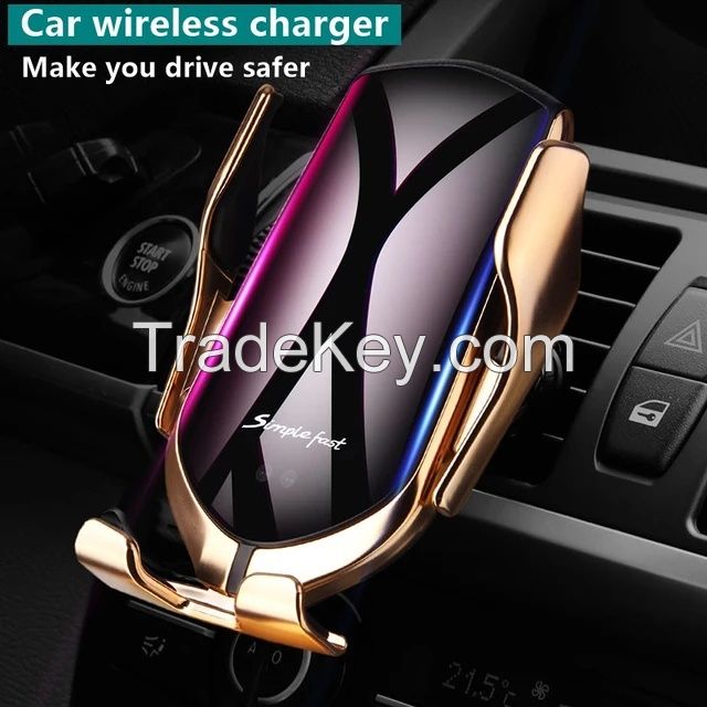The best Car charger Fast charing Automatic Clamping Car Wireless Charger