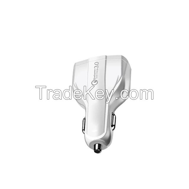 The Best Car charger 3USB carcharger QC3.0+3.5A for Hua Wei Samsung fast charging usb charger adapter MAX 7A/35W