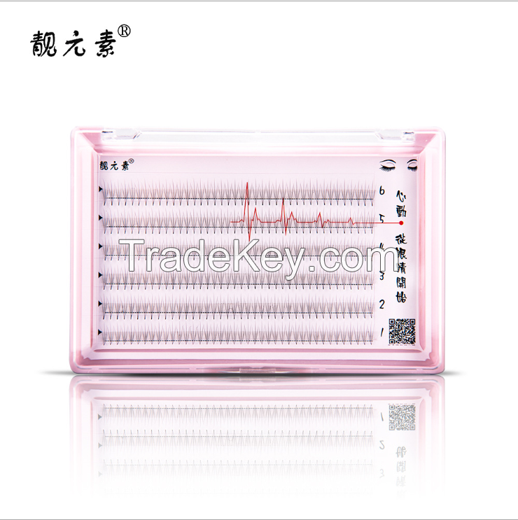 Manufacturer direct for pure handmade novice their own grafted eyelashes 6P11MMC can be customized wholesale