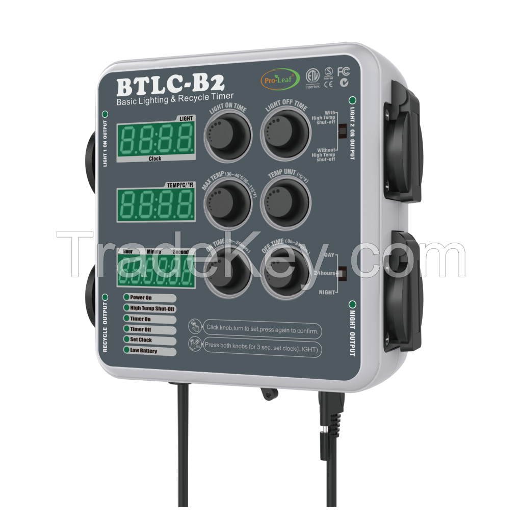 Btlc-B2 PRO-Leaf Digital Lighting and Recycling Timer Controller Temperature Linghting Ventilation