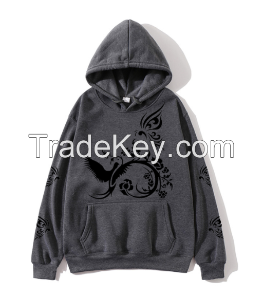 Couples spring and autumn embroidered hoodie