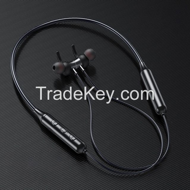 Lingzhi Wireless Bluetooth 5.0 Earphones Neckband Stereo Headset Handsfree Waterproof Earbuds With Mic Bluetooth earpiece