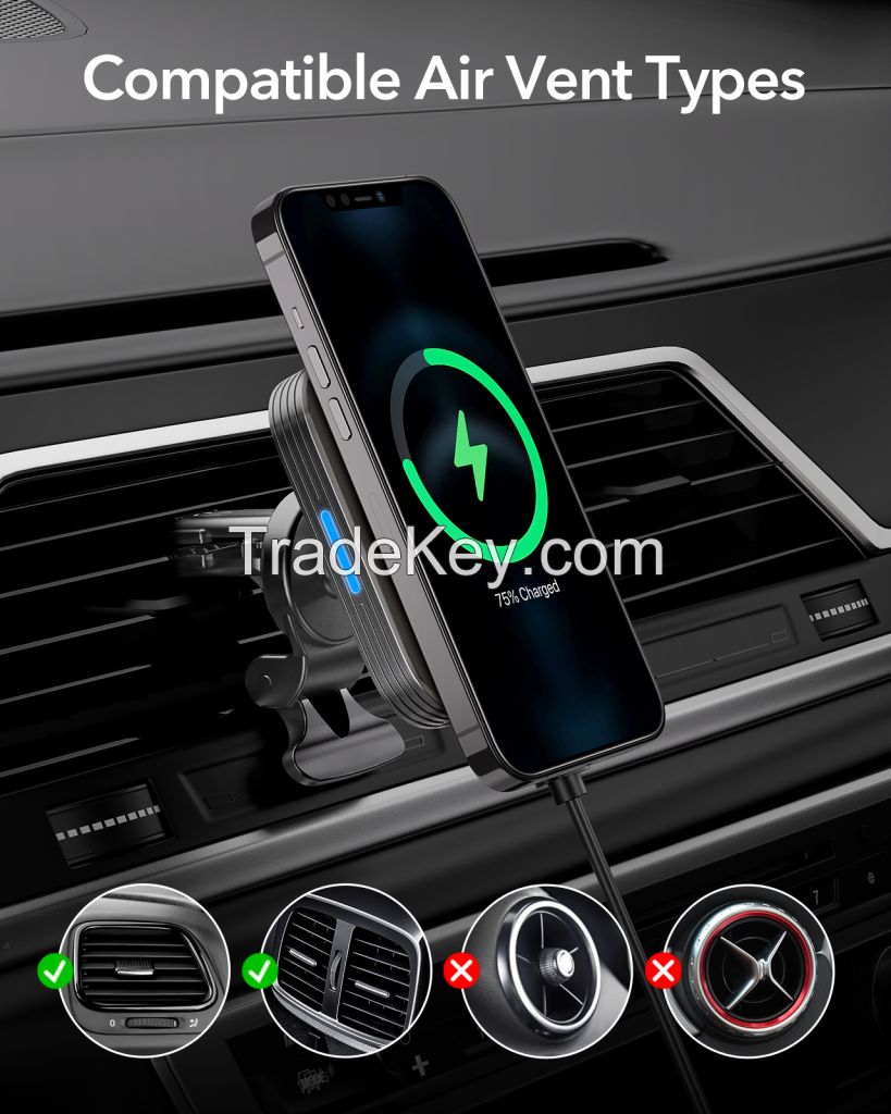 ESR HaloLock Magnetic Wireless Car Charger Mount Fast Charging Wireless Charger Car