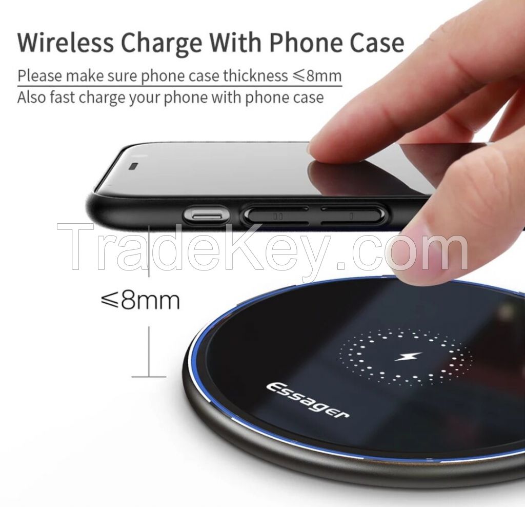 10W Car Fast Qi Wireless Charger For  Mobile Phone Automatic Clamping Car Phone Air Vent Holder For Cell phone