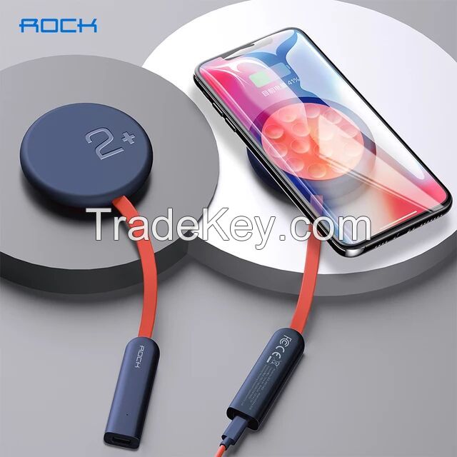 ROCK Double-side Wireless Charger Suction Cup Fast Wireless Charging