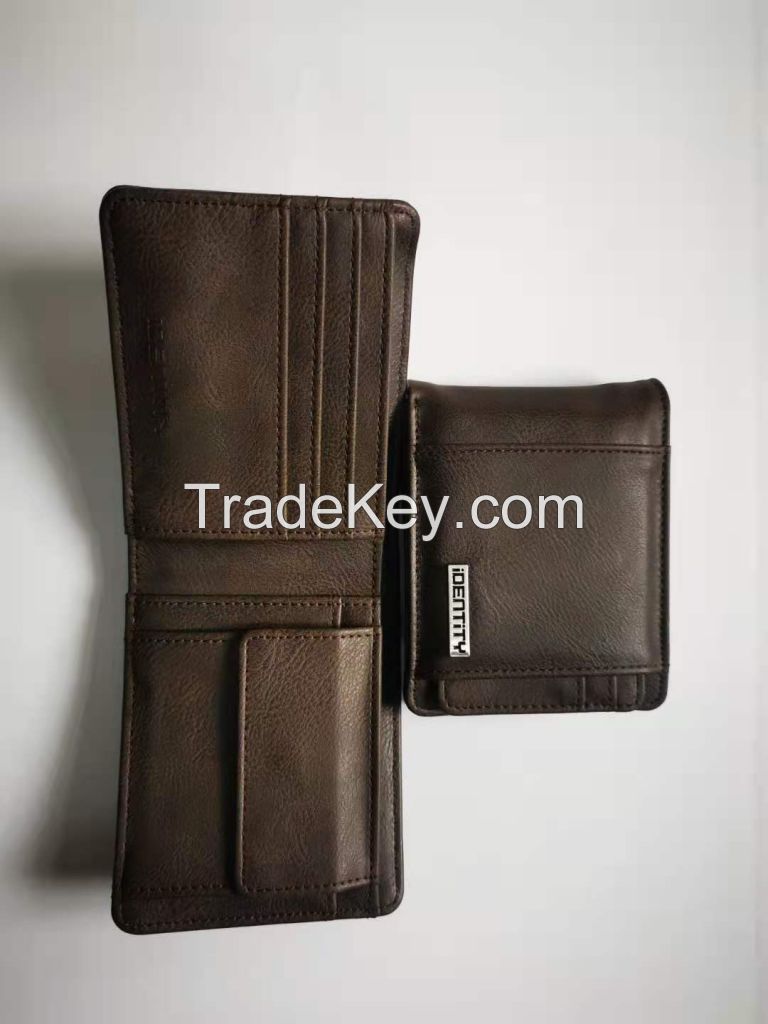 Men's hip wallet with removable card case