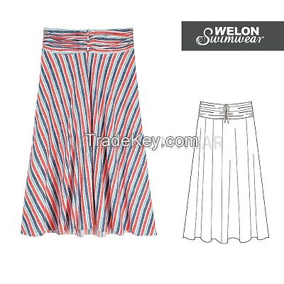 Stripe Print Beachwear