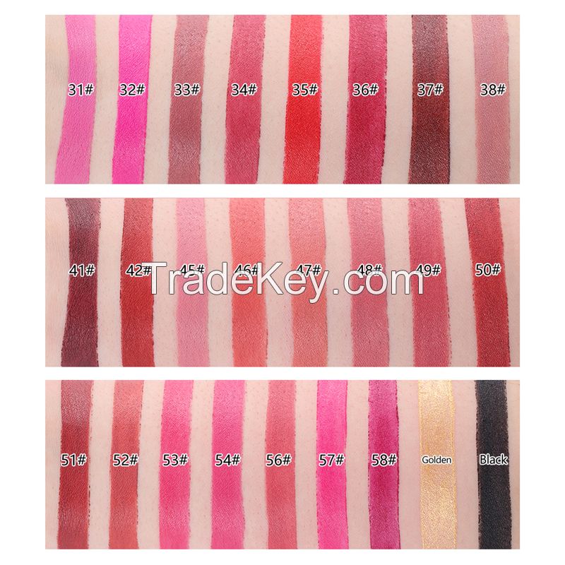 New Matte Lipstick for Women Sexy Brand Lips Color Cosmetics Waterproof Lipstick Long Lasting Lip stick Nude Makeup