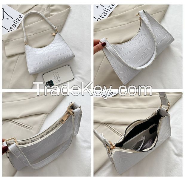 Fashion hand-woven bag designer luxury brand leather printed shoulder bag lady messenger bag PU knotted handbag casual handbag