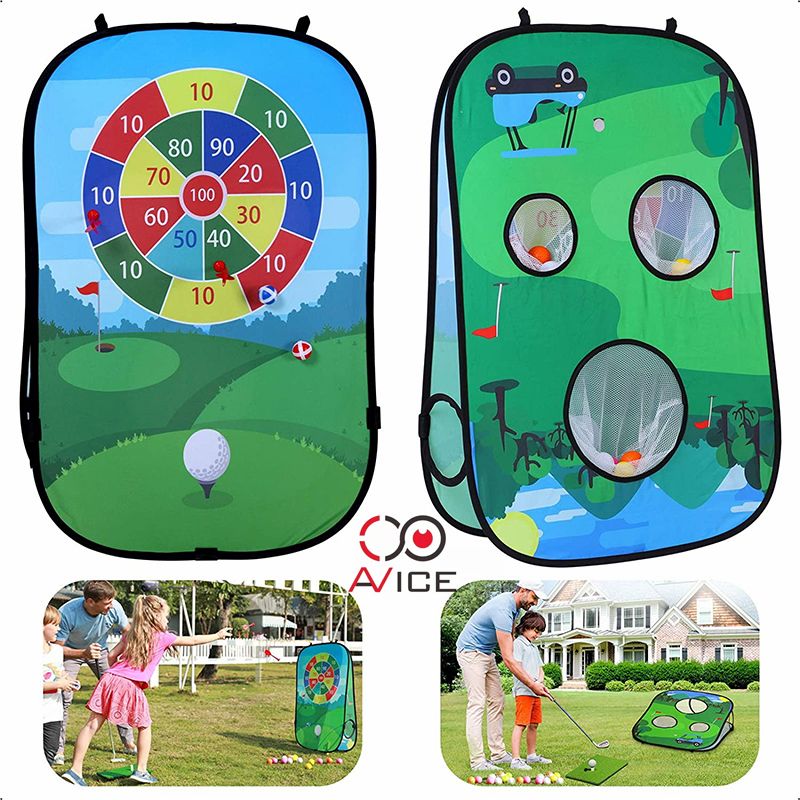 Children Golf Mat Play Tents with Dartboard Outdoor Tents 