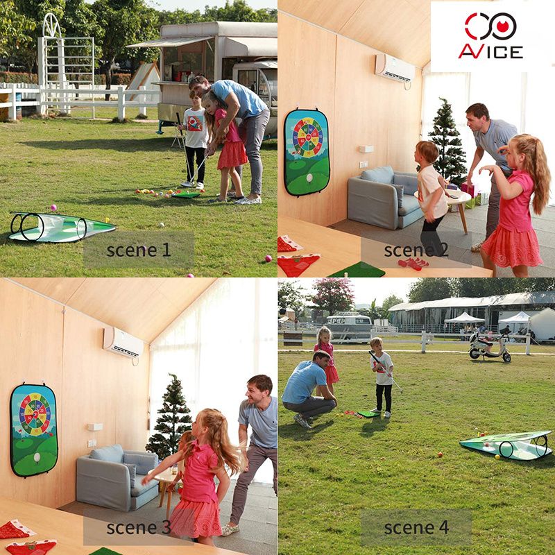 Children Golf Mat Play Tents with Dartboard Outdoor Tents