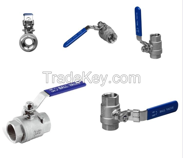 china factory price 2PC ball valve 1/4 stainless steel