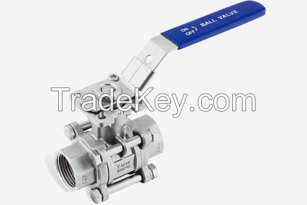 Hot sale 2&quot; light duty 3pc stainless steel ball valve