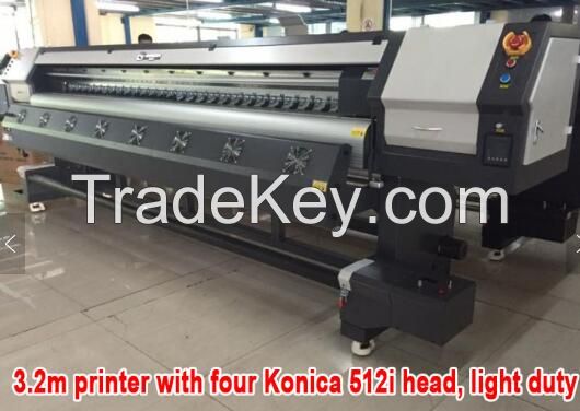 3.2m Digital Printing Machine High Speed Solvent Printer with Four Konica 512i Pring Head