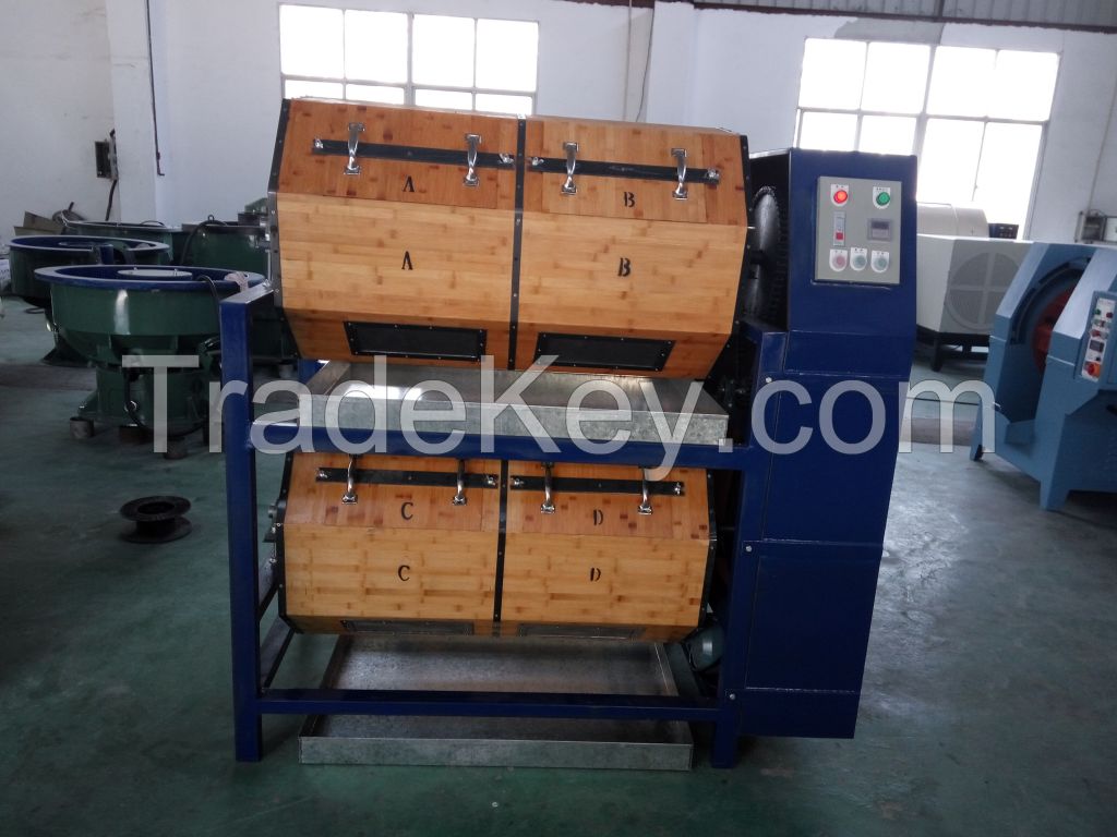 Double-layer dry wood drum grinding and polishing machine