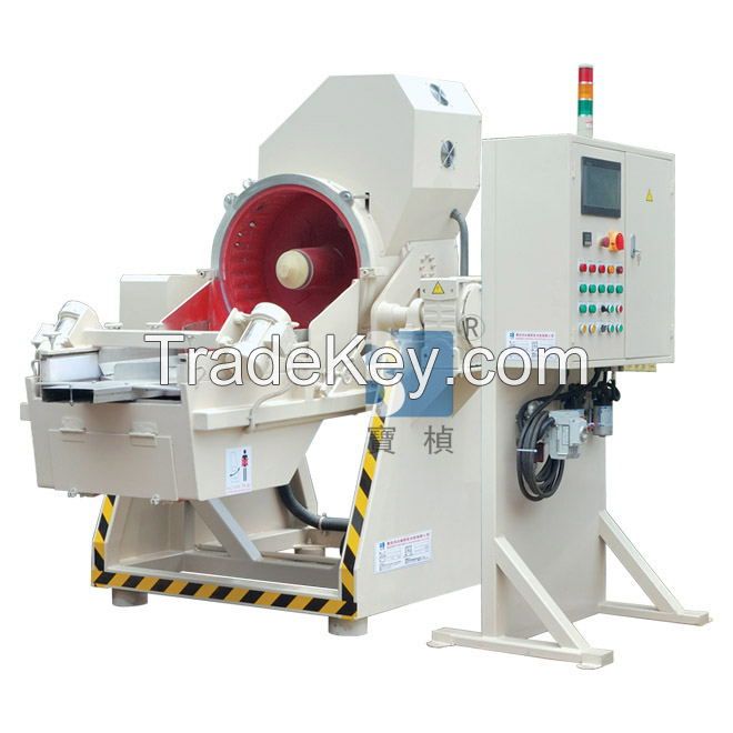 Fully automatic flowing type polishing machine